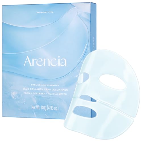 ARENCIA PDRN Blue Collagen Hydrogel Face Mask - Cooling & Hydrating (4 Pack)