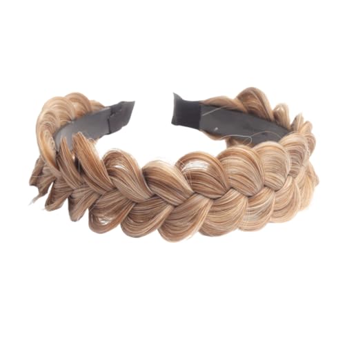 PAVEVONI Braided Headband for Women - Wide Chunky Hair Hoop, Mixed Colors