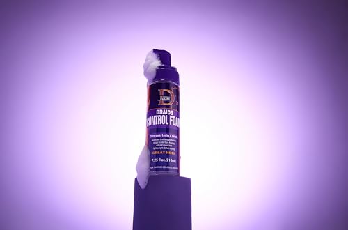 Black Panther Braids Control Foam - Hair Styling Mousse for Braids & Twists, 7.25 fl oz