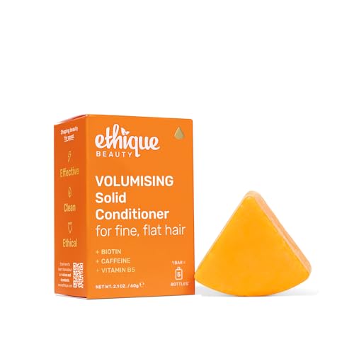 Ethique Volumizing Conditioner Bar with Biotin - Travel Size, Plant-Based, Suitable for Color-Treated Hair