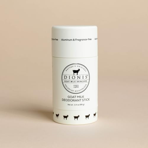 Dionis Aluminum-Free Goat Milk Deodorant, Fragrance-Free, 2.4 oz