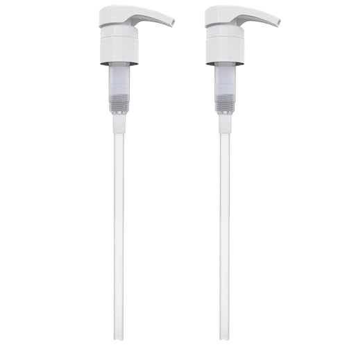 BRIGHTFROM Universal Shampoo & Conditioner Dispenser Pump Set for 12oz-33.8oz Bottles, Fits 28/410 Neck, Pack of 2
