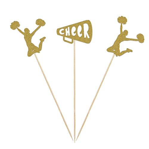 12-Pack Cheerleader Centerpiece Sticks for Birthday Parties