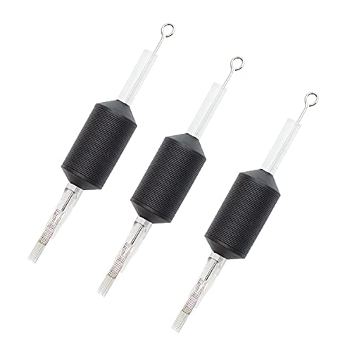 Tatmax 20Pcs 1 Inch Tattoo Needle & Tube Set - 5M1 7M1 9M1 11M1 13M1 15M1, 7 Mag/M1 (Variation: 7 Mag/M1)