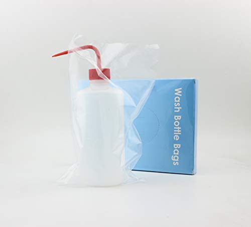 Clear Tattoo Wash Bottle Bags - 250 Disposable Polyethylene Sleeves