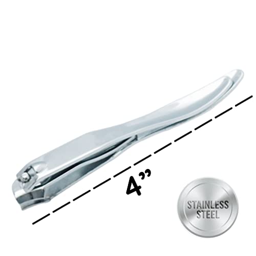 Stainless Steel Side Angle Nail Clipper for Fingernails & Toenails