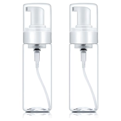 Lyuxzad 60ml Foam Pump Bottle - 2 Pack Travel Dispenser
