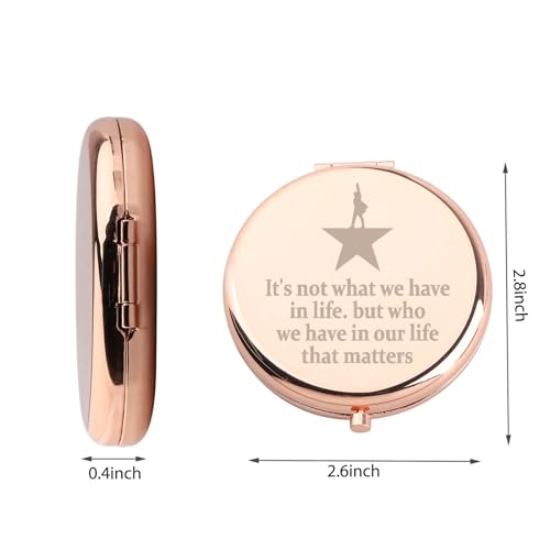 WUSUANED Hamilton Star Broadway Mirror - Drama Star Gift, 2-Sided Magnifying