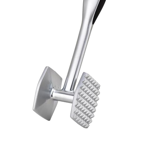 Aliglow Meat Tenderizer Hammer - Heavy Duty Dual-Sided Mallet