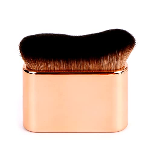 Yoseng Rose Gold Self Tan Brush - Vegan Kabuki for Face & Body, Streak-Free Application