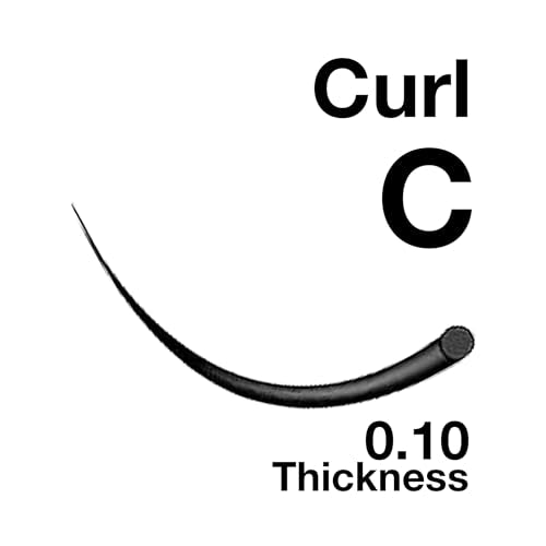 Natural-Looking 0.10mm C Curl Eyelash Extensions - 11mm Length