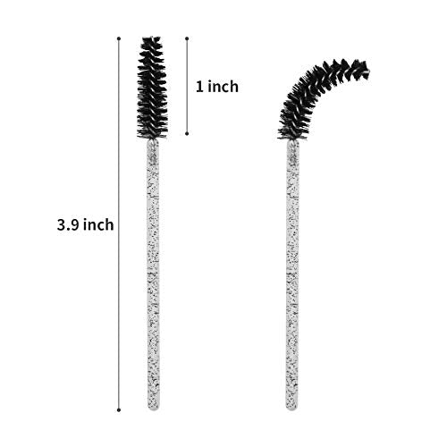 200PCS Disposable Spoolie Wands for Eyelash Extensions & Brows