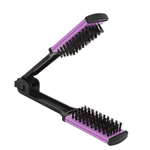 ANGGREK V-Shaped Hair Straightening Brush - Anti-Static Detangling Comb