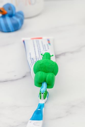 Shrek TubeCapz Funny Toothpaste Topper with 2 Adapters for Crest & Colgate Tubes (Shrek) - USA Made