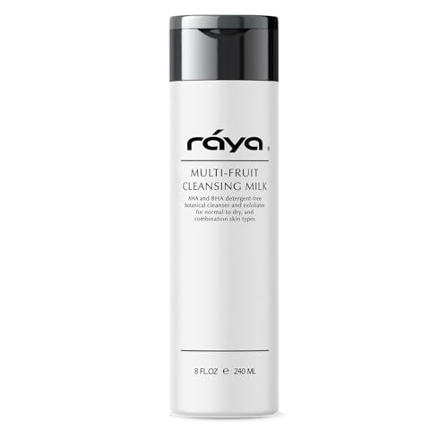 Raya Multi-Fruit Facial Cleansing Milk with AHA & BHA, 8 oz