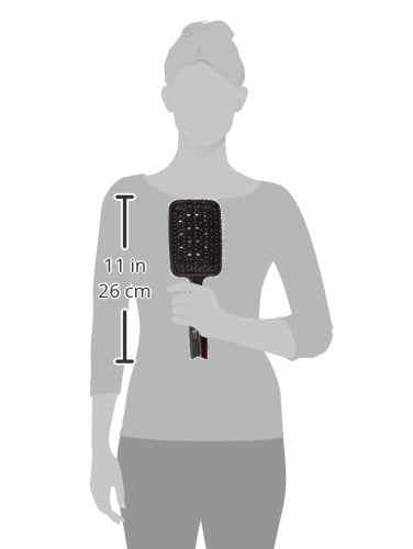Breeze Square Paddle Brush - Vented Cushion Design for Healthy Hair