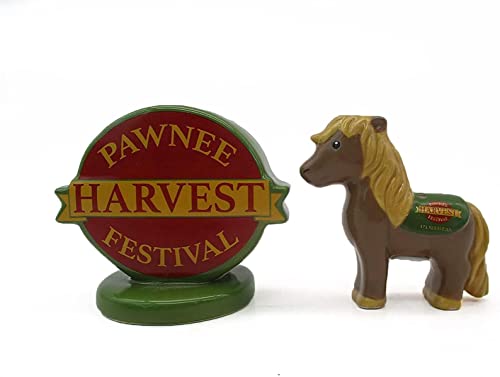Parks and Recreation Lil Sebastian Ceramic Salt and Pepper Shaker Set