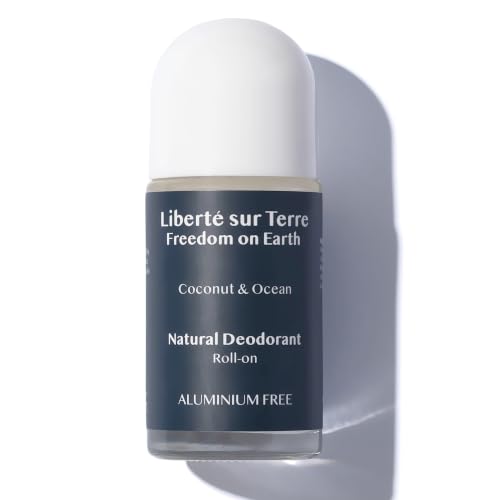 Natural Deodorant Roll-On with Coconut & Ocean - Aluminum Free, 50ml, Vegan & Eco-Friendly