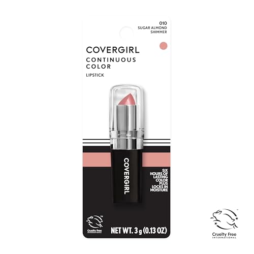 COVERGIRL Continuous Color Lipstick - Sugar Almond 010 (Pack of 3)