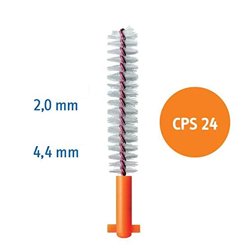 Curaprox CPS 24 Interdental Brush Refills - 5 Pack, Orange, Extra Soft