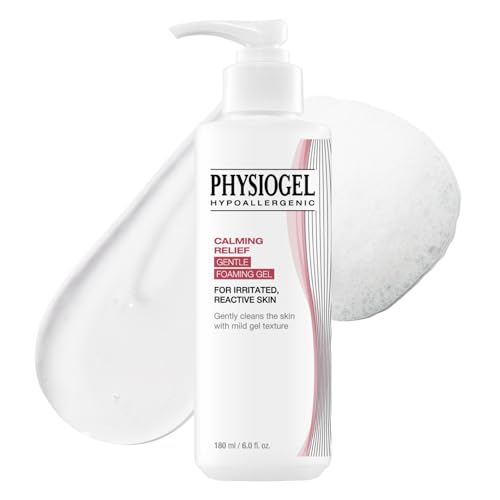 Physiogel Calming Relief Gentle Foaming Face Wash - Hydrates & Soothes Sensitive Skin, 6 fl oz
