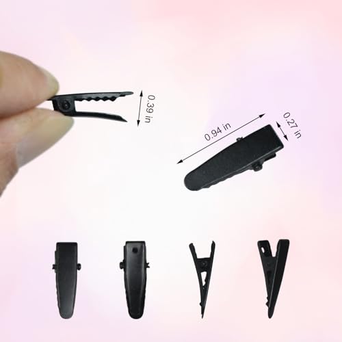 50 Pcs Small Metal Alligator Hair Clips - 1 Inch for Crafts & Styling