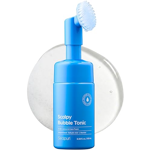Seapuri Scalpy Bubble Tonic, Minty Scalp Treatment for Thinning Hair, 3.38oz