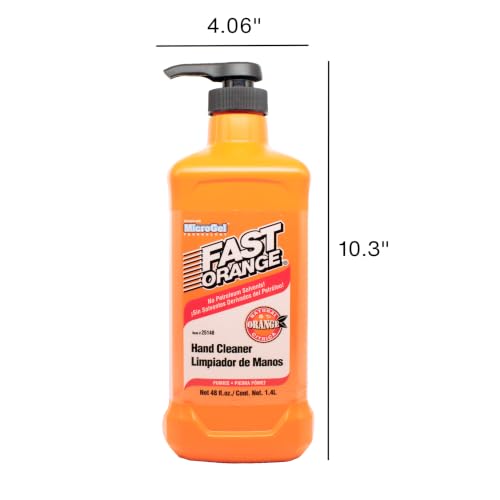 Fast Orange Pumice Lotion Hand Cleaner 48 oz Citrus Scent – Waterless Formula