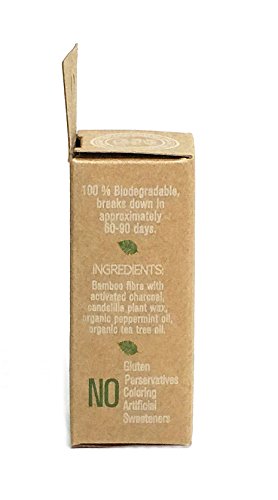 Lucky Teeth Organic Bamboo Charcoal Dental Floss Refills - 2 Pack
