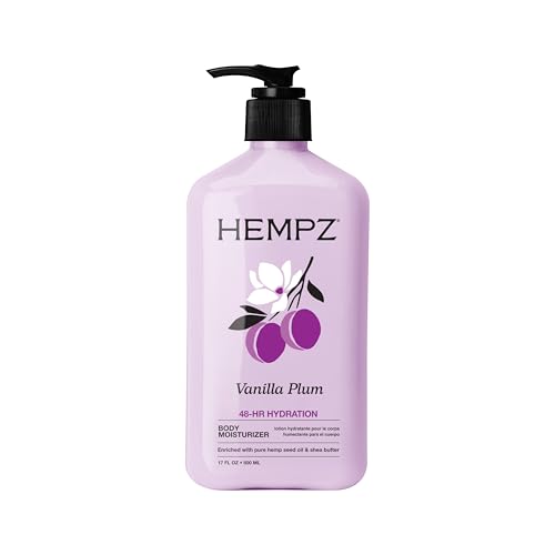 Hempz Vanilla Plum Hydrating Body & Hand Lotion 17 oz - Satsuma Plum & Lily of the Valley