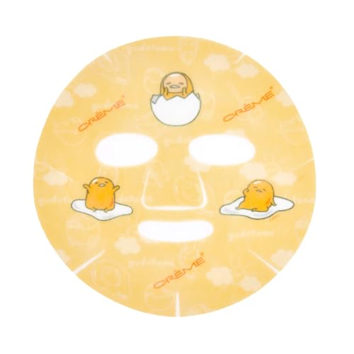 Gudetama Brightening Sheet Mask Pack - Vitamin C, Niacinamide & Collagen, 3 Sheets