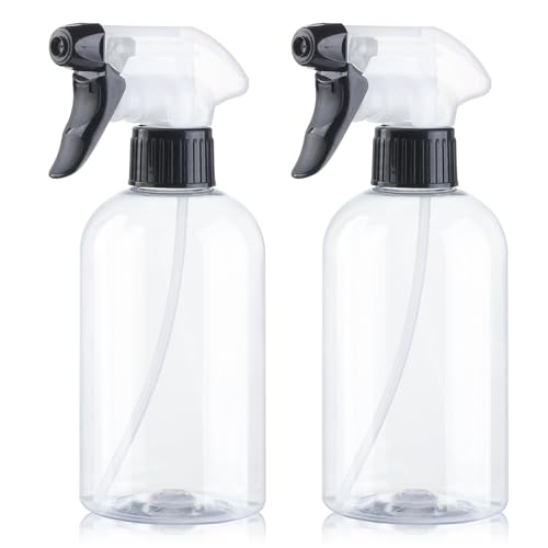 KREMORV 10oz Spray Bottles - 2 Pack, Adjustable Nozzle for Multi-Use