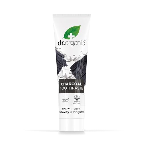 Dr. Organic Whitening Charcoal Toothpaste 100ml - Silica & Mint