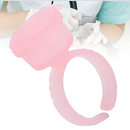 100pcs Disposable Ink Pigment Rings for Eyelash Extensions & Microblading