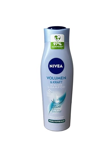 NIVEA Volume & Strength Shampoo with Bamboo Extract for Fine Hair, 250ml