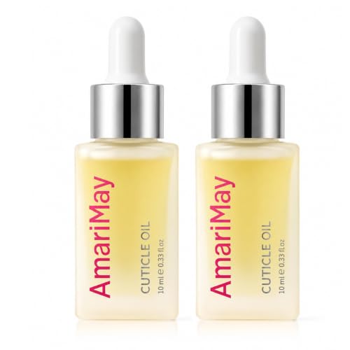 AmariMay 2-Pack Cuticle Oil with Jasmine & Vitamin E - Moisturizing Nail & Cuticle Care