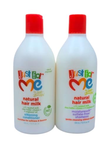 Natural Hair Milk Kids Shampoo & Conditioner Set - Sulfate-Free 2-Pack