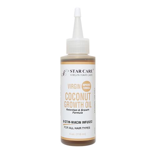 STAR CARE Coconut Hair Growth Oil with Biotin & Jamaican Black Castor, 4oz