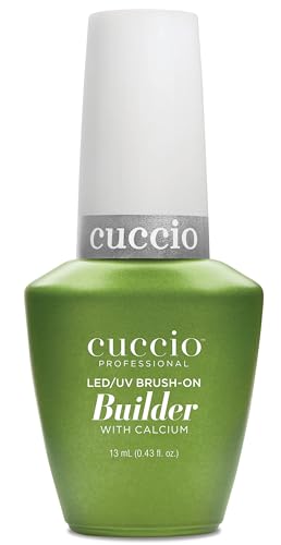 Cuccio Brush-On Builder Gel, Clear, 0.44 Fl Oz - LED/UV Soak-Off Nail Polish