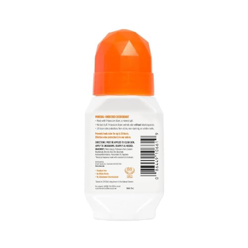Crystal Mineral Deodorant Roll-On - Citrus & Cedar, 24-Hour Odor Protection, Aluminum & Paraben Free, 2.25 FL OZ