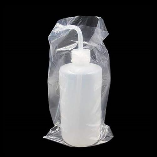 Hipifans Disposable Transparent PE Wash Bottle Covers, 100 Pack for Tattoo & Beauty Cleaning