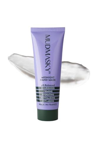 MUDMASKY Midnight Hand Mask 40ml - Hydrating Anti-Aging Hand Treatment with Vitamin E & Natural Oils