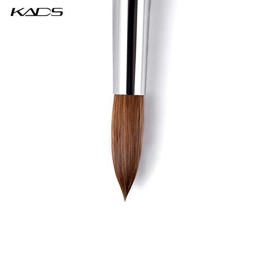 KADS Kolinsky Sable Nail Art Brush 12# Red Wood Acrylic Manicure Tool