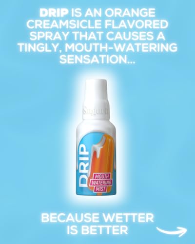 SUGAR SPLASH DRIP Dry Mouth Relief Spray - Orange Creamsicle, 1 Pack