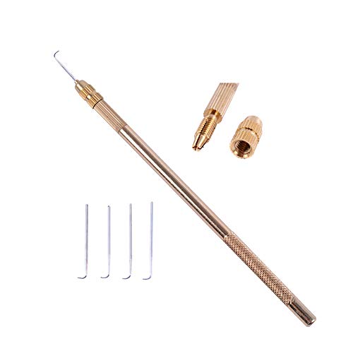 Beige Wig Ventilating Needle Set - 3 Swiss Lace Closure & Holder