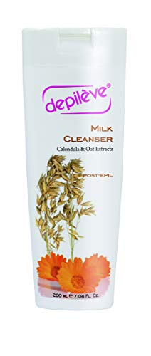 Depileve Milk Cleanser - Post Wax Emulsion for Smooth Skin, 7 oz