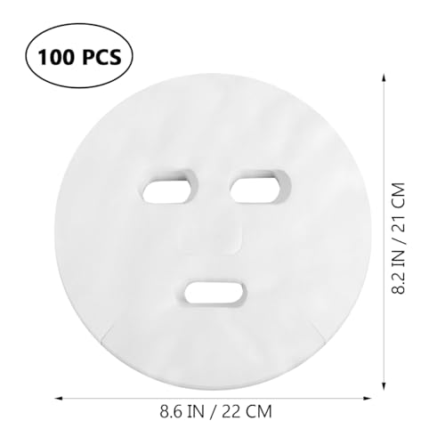 FRCOLOR 100PCS Disposable Face Mask Sheets for Hydrating Skincare