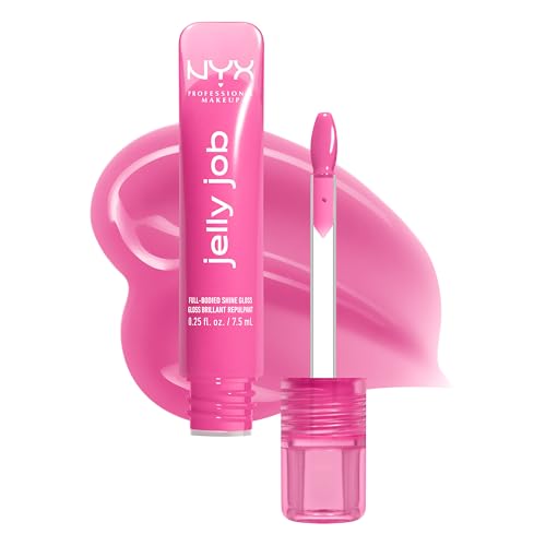 NYX Jelly Job Lip Gloss - Icy Lilac, Full-Bodied Shine