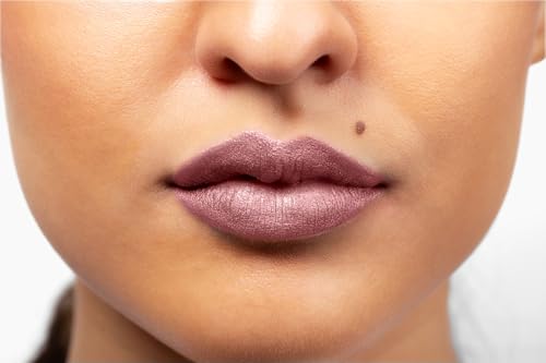 Aromi Pixie Dust Metallic Liquid Lipstick - Dusty Rose Color