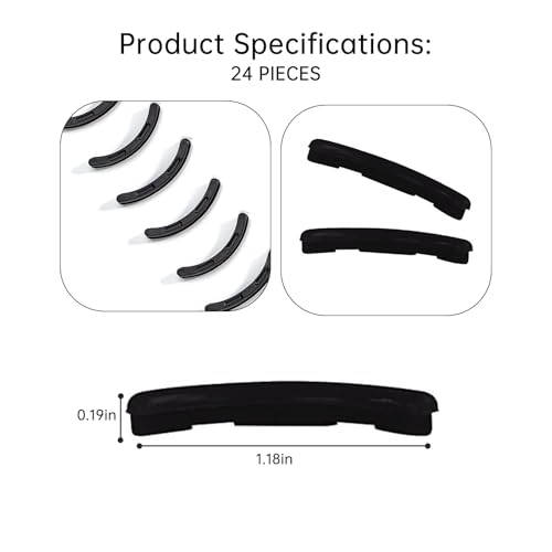 Eyelash Curler Refill Pads for Shu Uemura - 24PCS Silicone